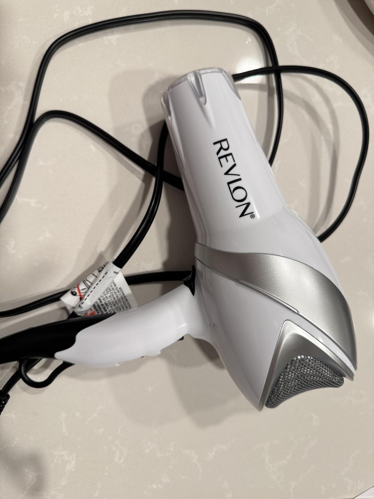 REVLON Infrared Ionic Hair Dryer with Diffuser & Concentrator, White customer photo 2