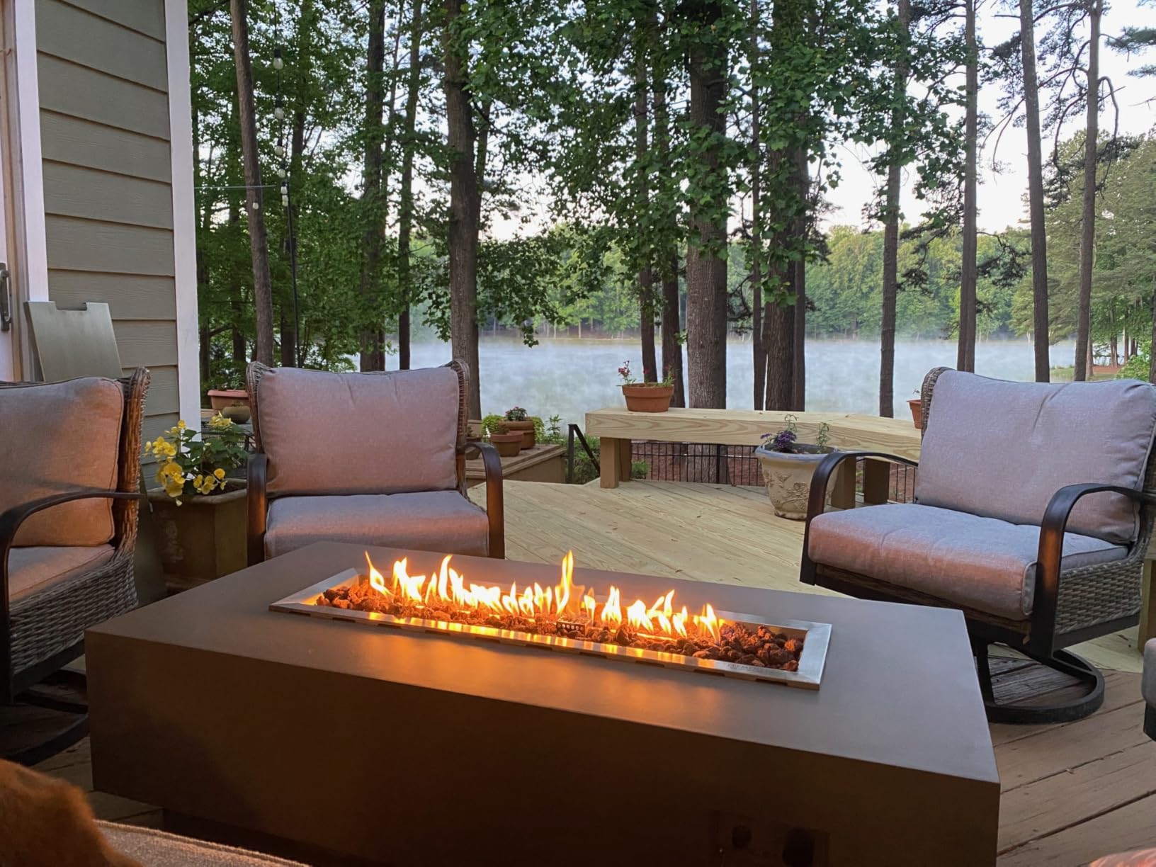 Granville Fire Table Outdoor Fire Pit 60
