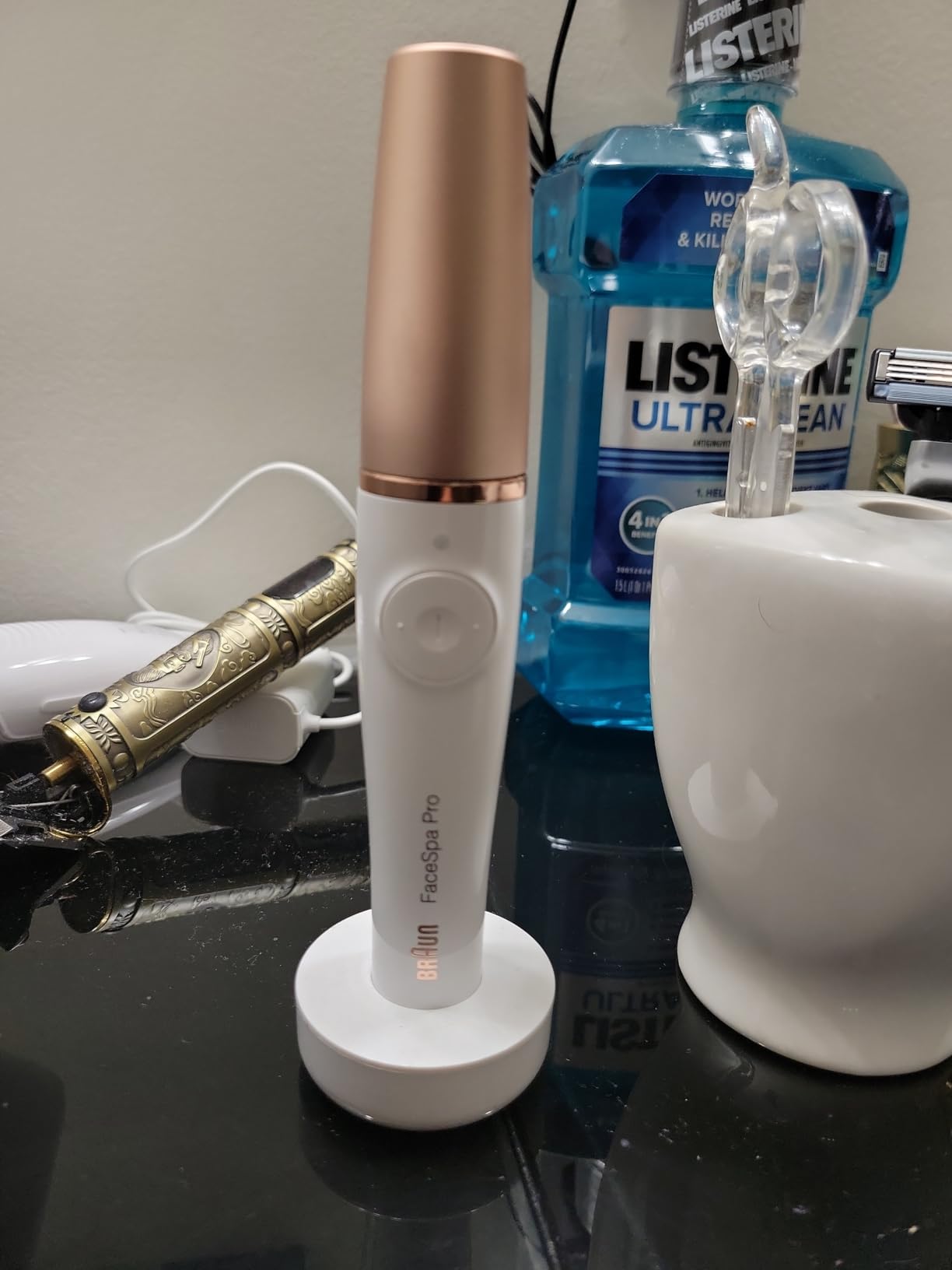 Braun Face Epilator Facespa Pro 911, Facial Hair Removal for Women, Hair Removal Device, 3-in-1 Epilating, Cleansing Brush and Skin Toning with 3 Extras customer photo 2