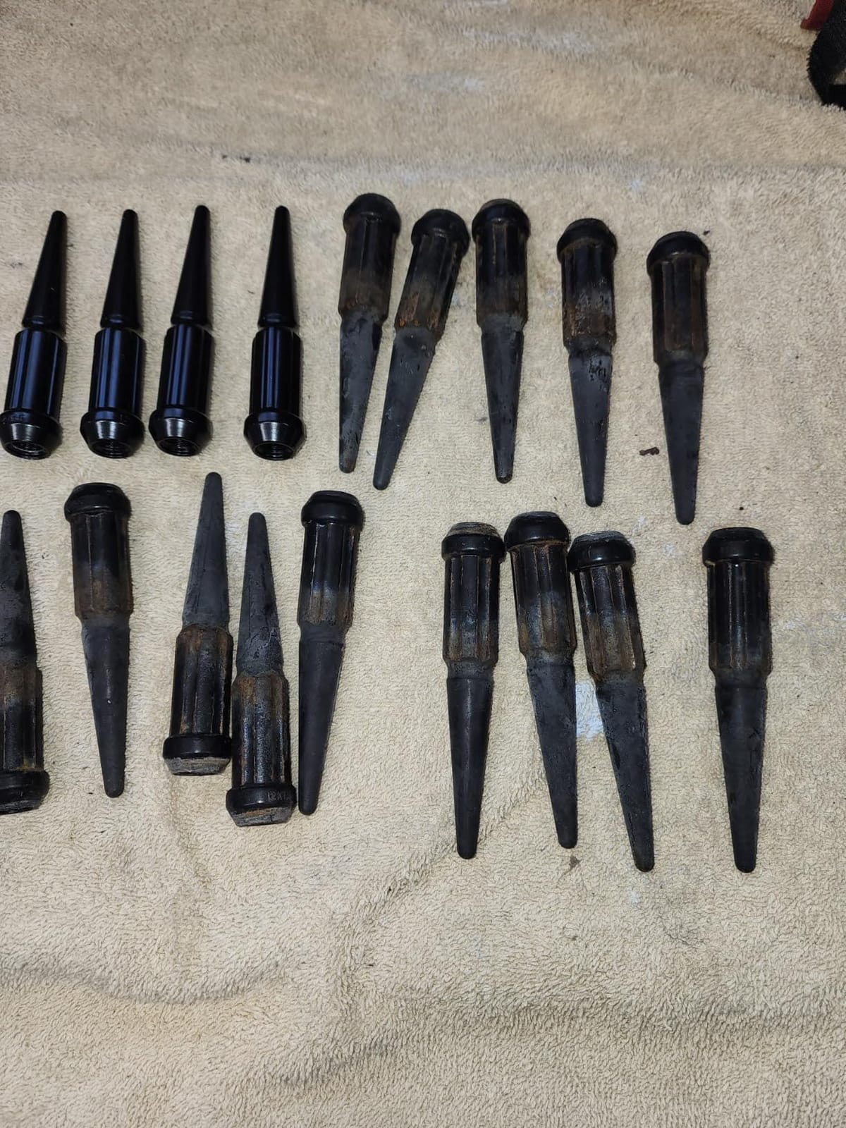 Wheel Accessories Parts 24 Pcs M12x1.5 12x1.5 Thread Spike Spline 4.40