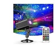 Party Lights Dj Disco Lights, Strobe Stage Light Sound Activated Laser Llights Projector with Remote Control for Parties Bar Birthday Wedding Holiday Event Live Show Xmas Decorations Lights customer photo 1