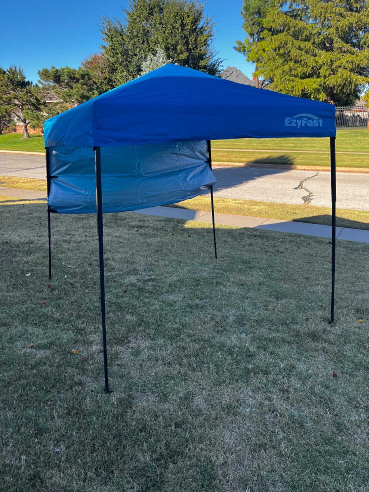 EzyFast Ultra Compact Backpack Canopy, Pop Up Shelter, Portable Sports Cabana, 7.5 x 7.5 ft Base / 6 x 6 ft top for Hiking, Camping, Fishing, Picnic, Family Outings customer photo 2