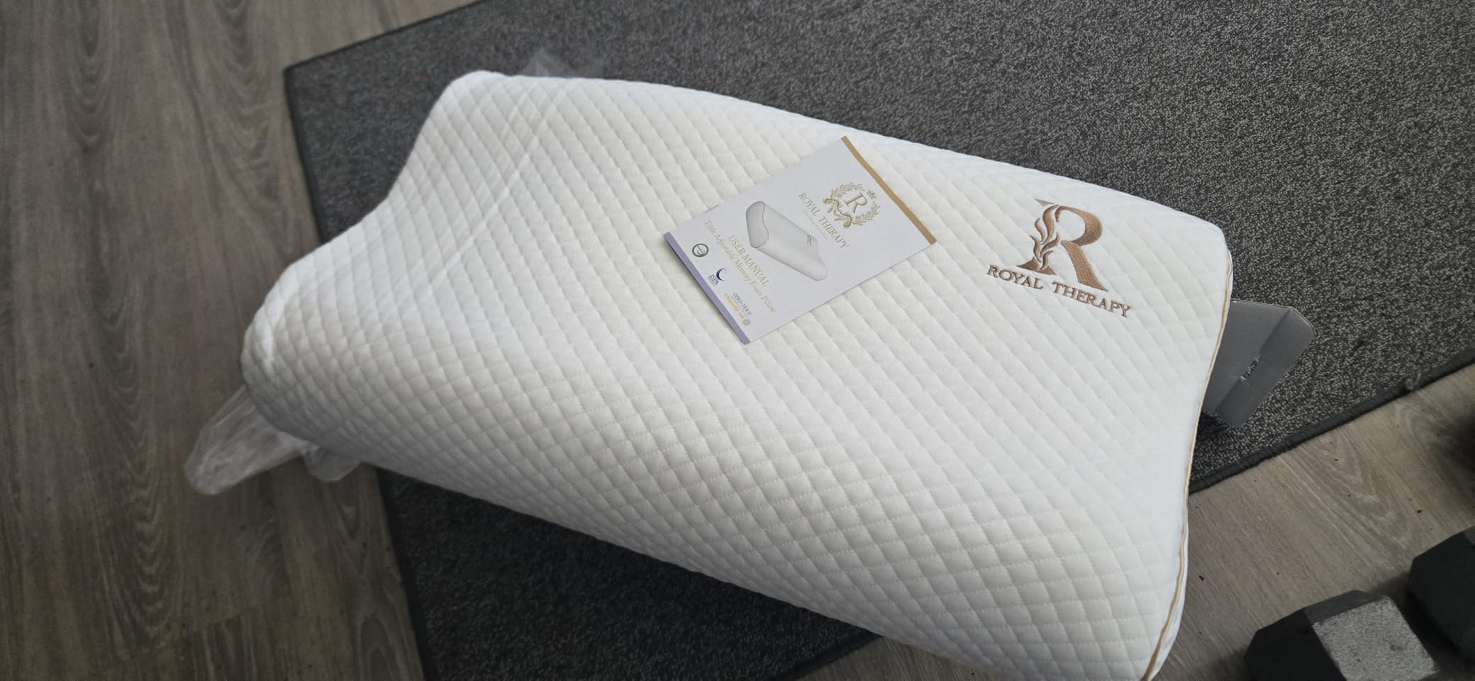 Royal Therapy Memory Foam Pillow, Queen Neck Pain Relief, Contour Cervical Pillow, for Neck and Shoulder Pain, Side, Back and Stomach Sleeper, 24x14x5 inches customer photo 1