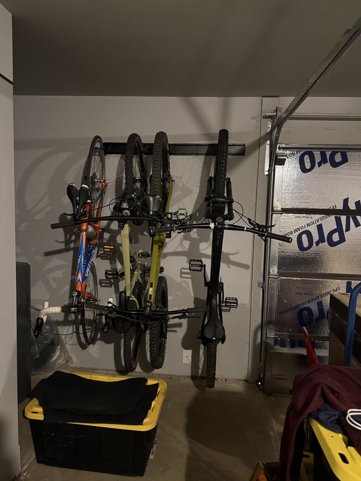 Ultrawall Stainless Steel Bike Storage Rack, Wall Mount 6 Bike Hanger | Bicycle Rack for Home & Garage Holds Up to 300lbs, Black customer photo 1