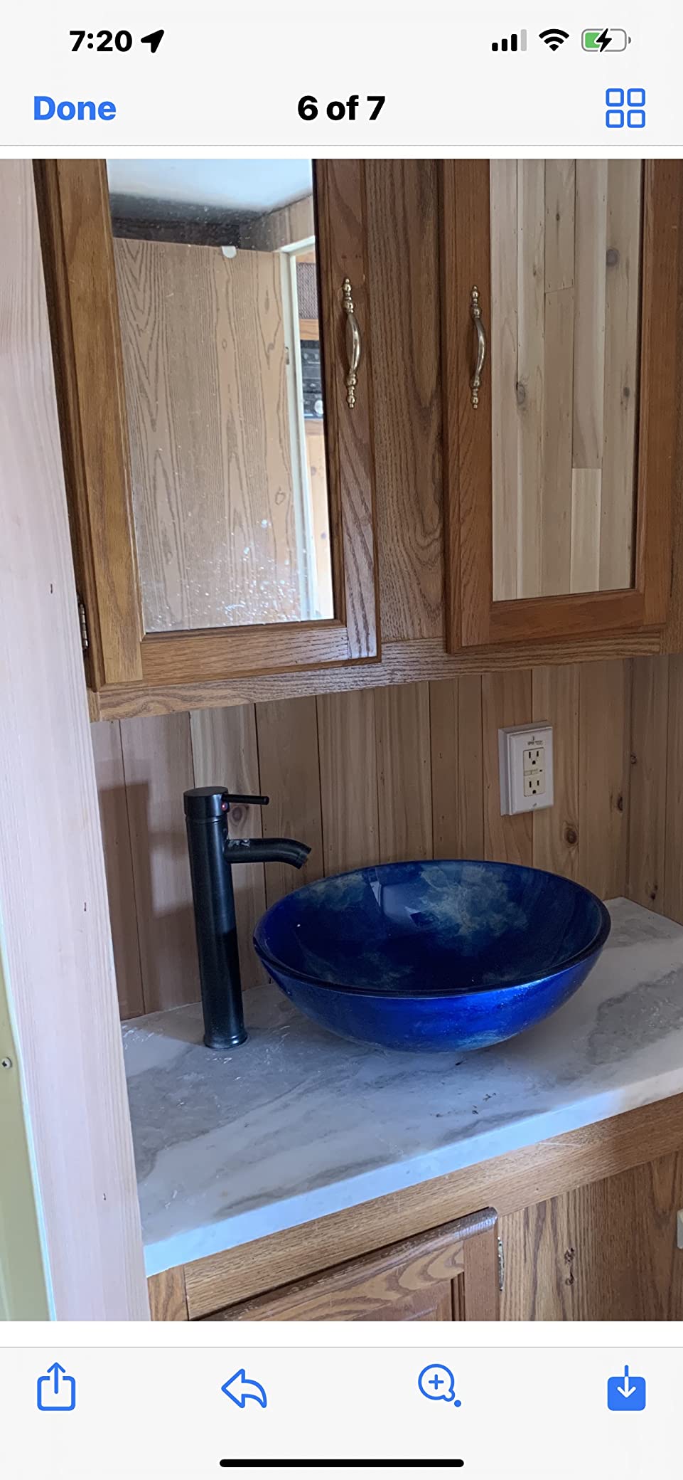 YOURLITE Bathroom Artistic Vessel Sink, Tempered Glass Countertop Bowl Sink customer photo 2