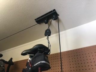 Bike Hoist, Ceiling Bicycle Lift, 3 Pulley, 45ft Rope, 100LB Capacity customer photo 2