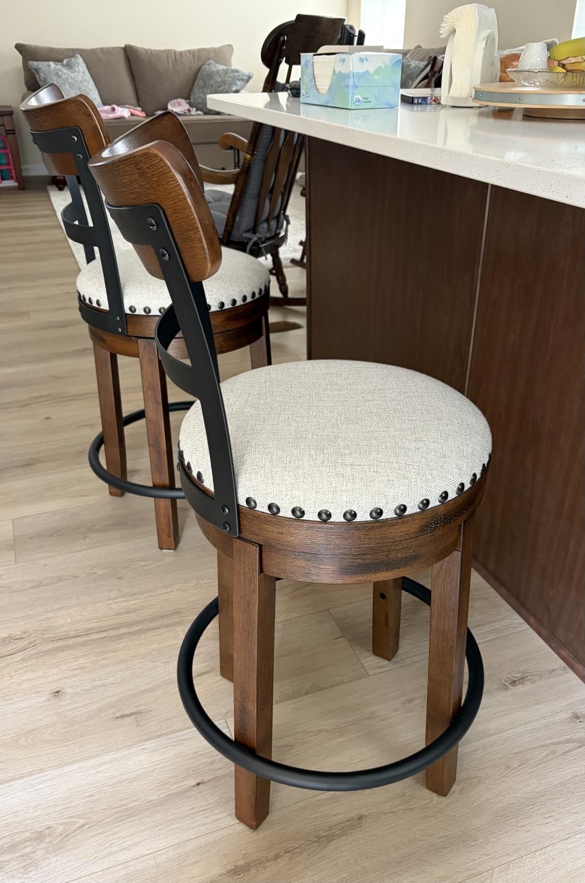 Signature Design by Ashley Valebeck Counter Height Bar Stool, Brown customer photo 1