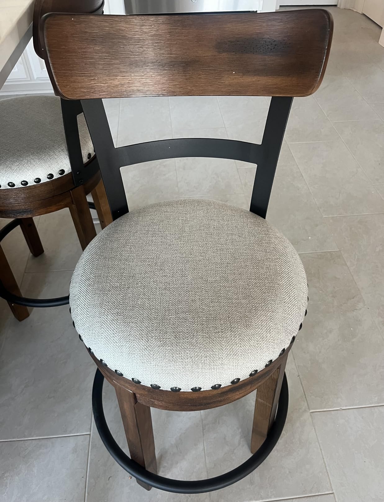 Signature Design by Ashley Valebeck Counter Height Bar Stool, Brown customer photo 2