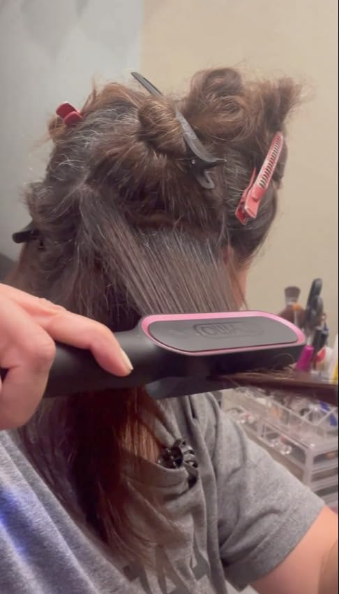 TYMO Hair Straightener Brush, Hot Comb Hair Straighteners for Women customer photo 1