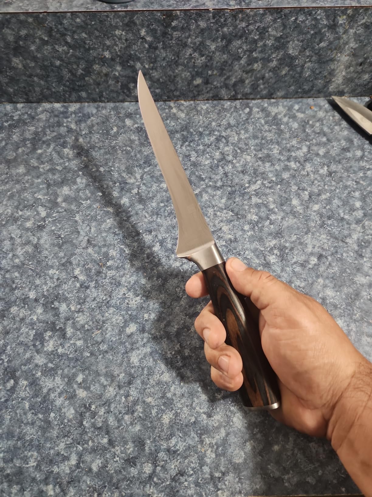 PAUDIN Boning Knife 6 Inch, Super Sharp Fillet Knife, German High Carbon Stainless Steel Deboning Knives, Professional Boning Knives for Meat Poultry Chicken, Pakkawood Handle with Gift Box customer photo 2