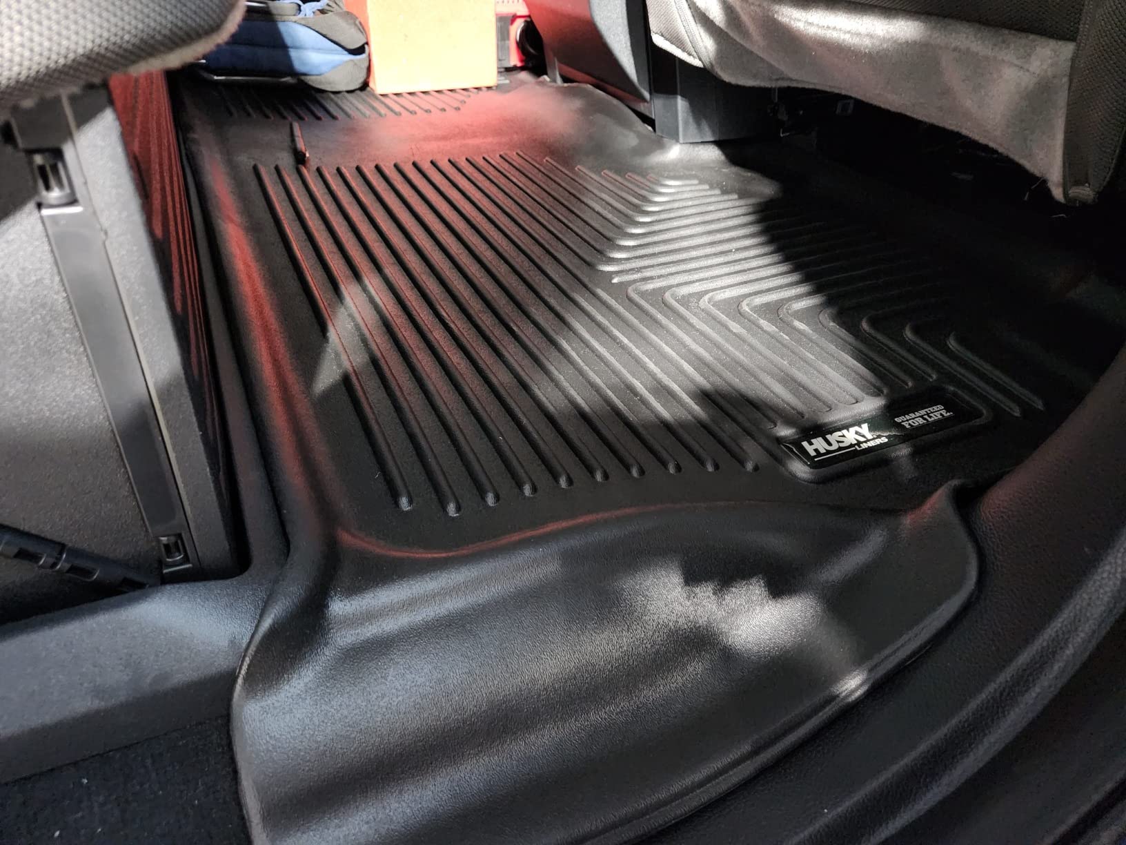 Husky Liners Weatherbeater Floor Mats | Fits 2017-2026 Ford F-250/F-350/F-450 Crew CAB with Factory Carpet & with Factory Underseat Storage ONLY | Front & 2nd Row, 3-pc Black - 94061 customer photo 2