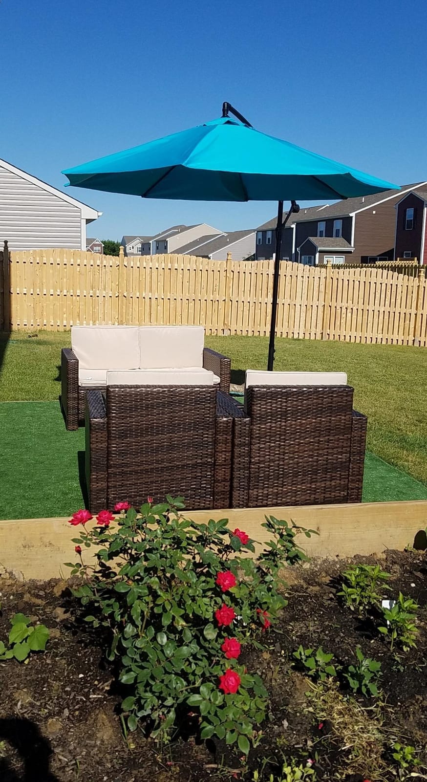 Homall 4 Pieces Patio Furniture Sets Wicker Chair Conversation Sofa customer photo 2
