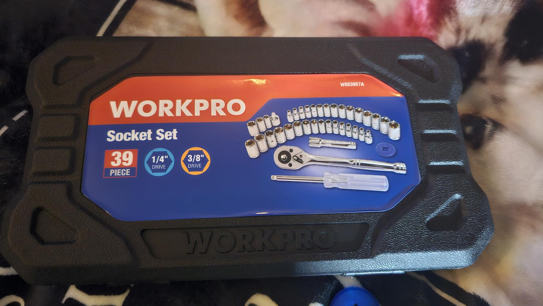 WORKPRO 39-Piece Drive CR-V Socket Set(1/4
