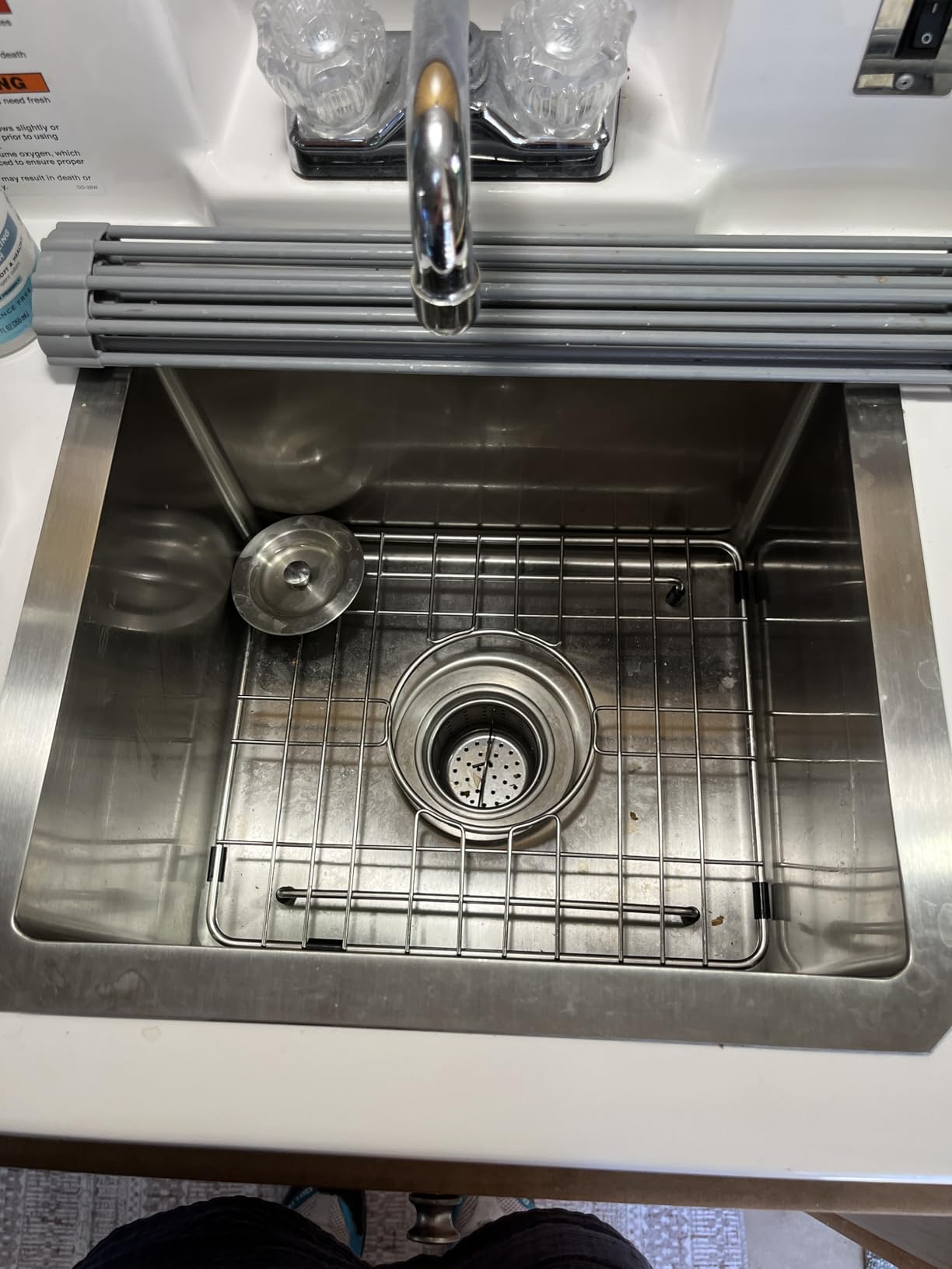 Sarlai 32 Undermount Kitchen Sink Stainless Steel - 32x19 Kitchen Sink Single Bowl Undermount Sinks 16 Gauge Round Corner Under Mount Sinks Basin customer photo 1