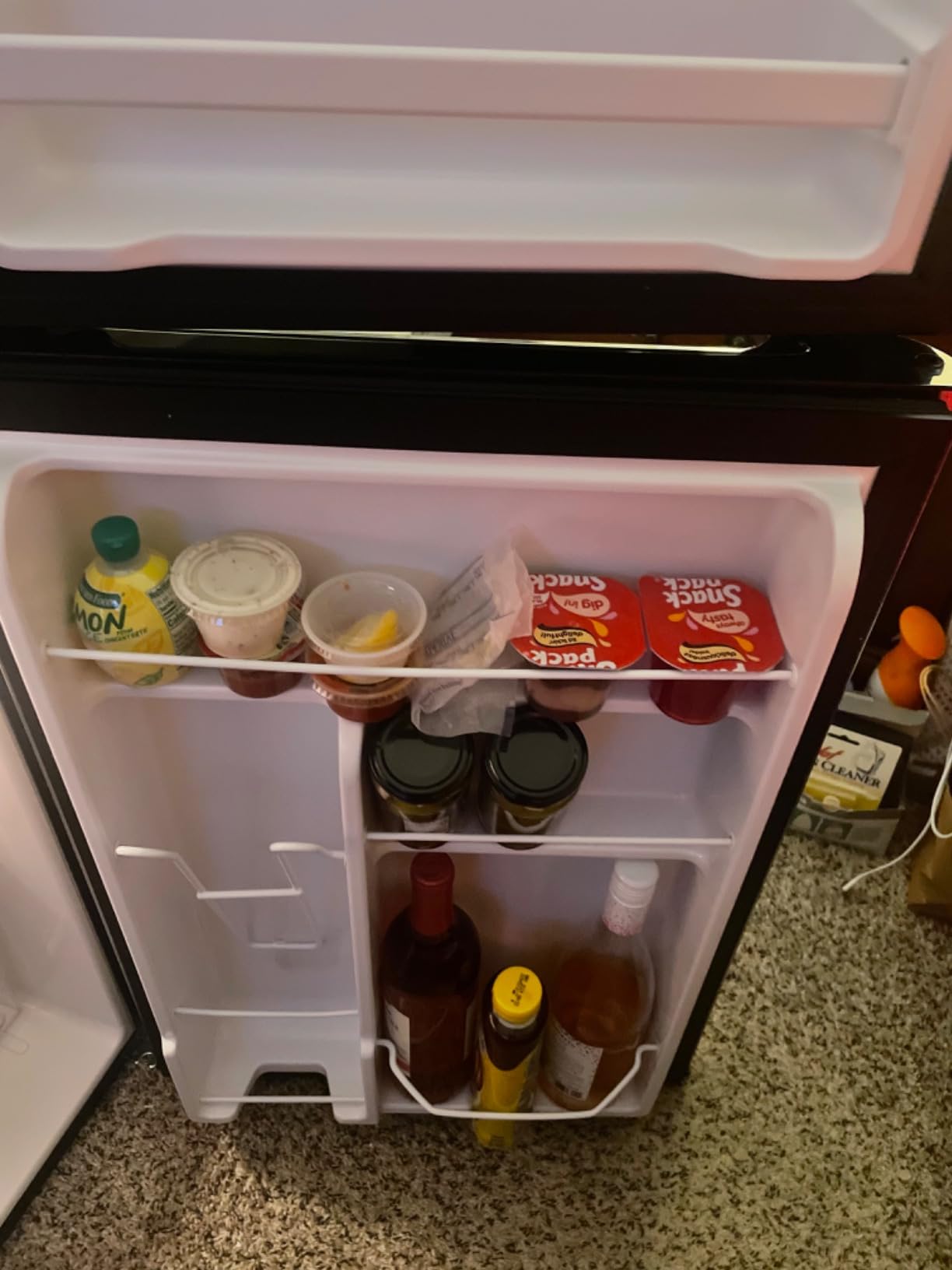 FRIGIDAIRE 2 Door Refrigerator/Freezer, 4.6 cu ft, Black Stainless Steel, Gunmetal customer photo 2