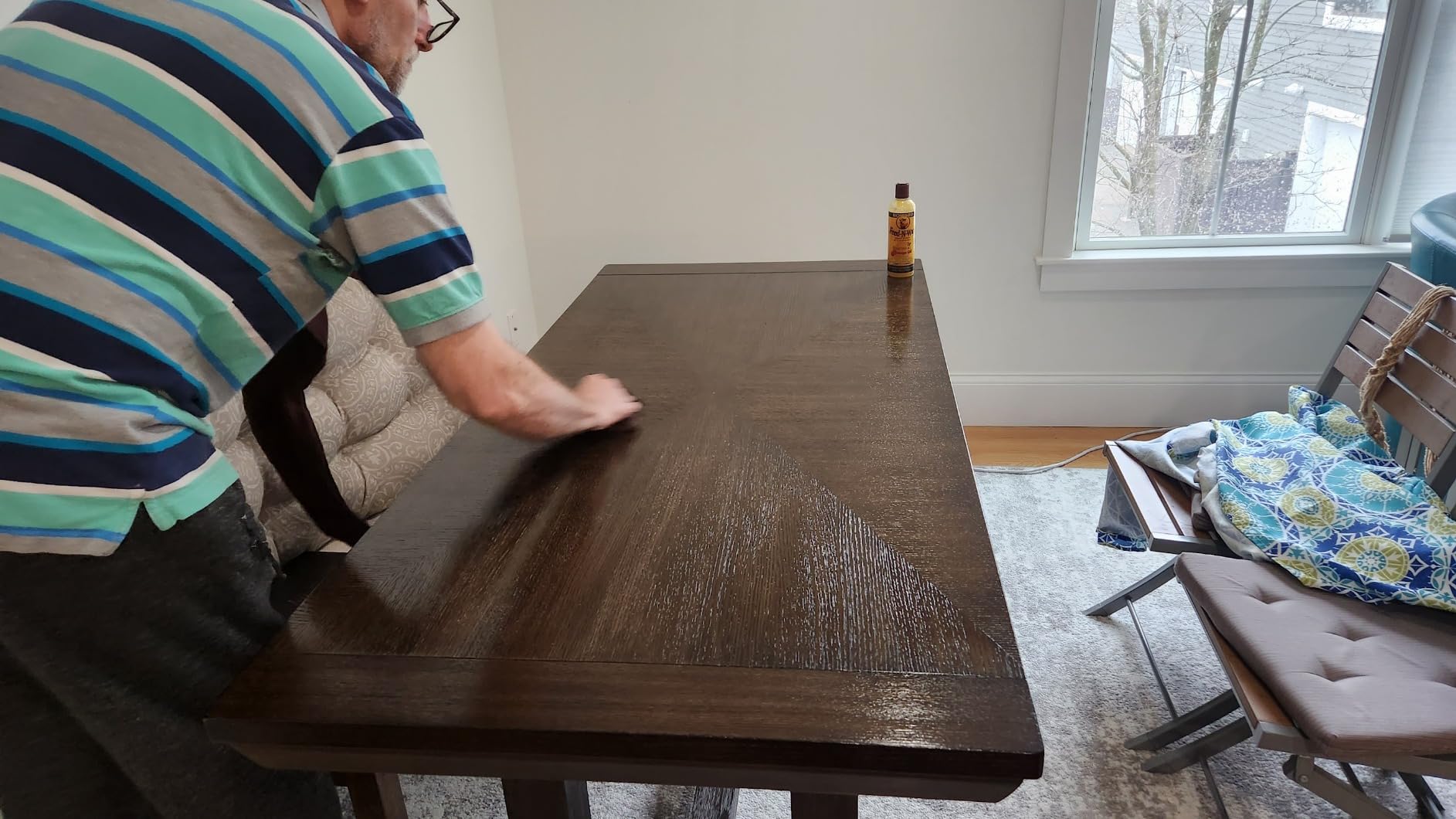 Signature Design by Ashley Extendable Dining Table, Grayish Brown, Seats 8 customer photo 2