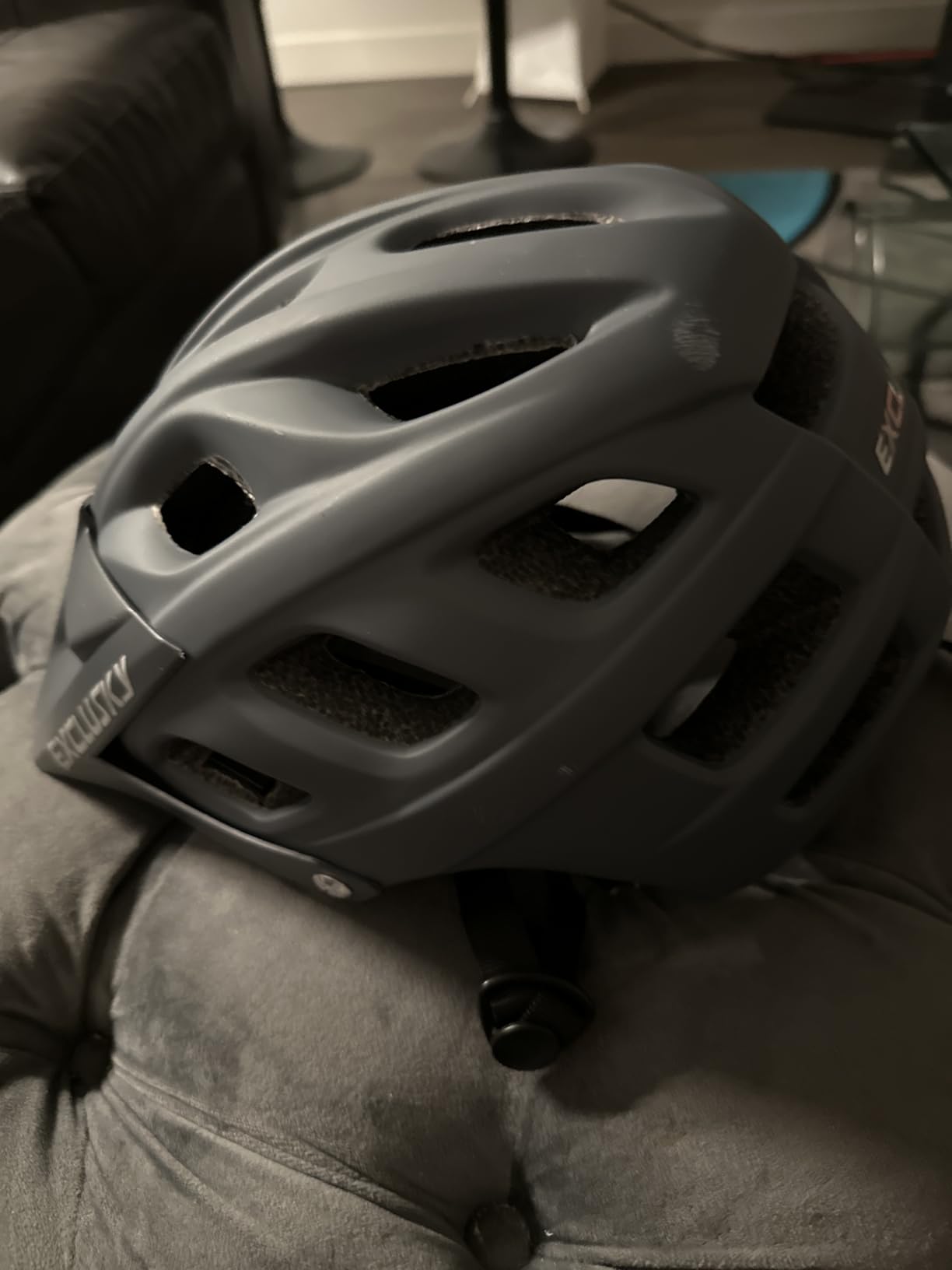 Exclusky Bike Helmet Mountain Bike Helmet for Adults Lightweight MTB Cycling Helmet for Men Women Adjustable Bicycle Helmet with Visor customer photo 1