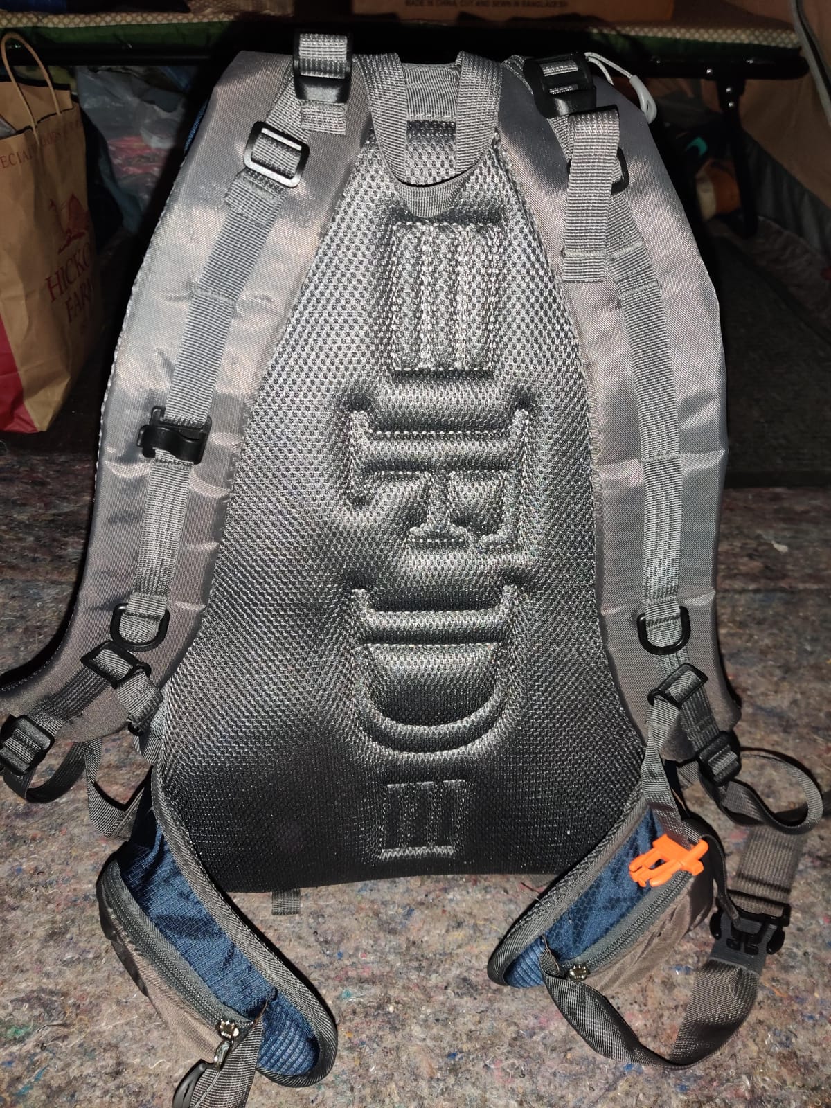 FENGDONG 40L Waterproof Lightweight Outdoor Daypack Hiking,Camping,Travel Backpack for Men Women Blue customer photo 2