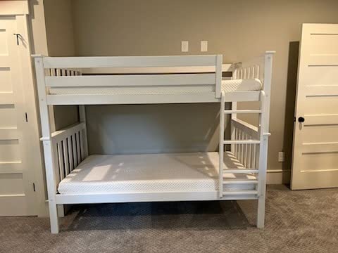 Max & Lily Classic Twin Over Full Bunk Bed, Blue customer photo 1