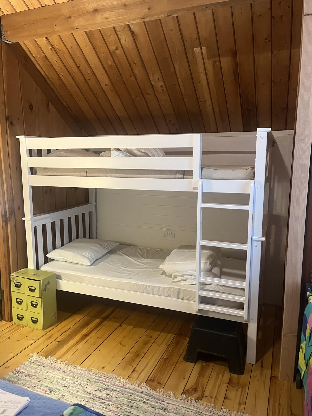 Max & Lily Classic Twin Over Full Bunk Bed, Blue customer photo 2