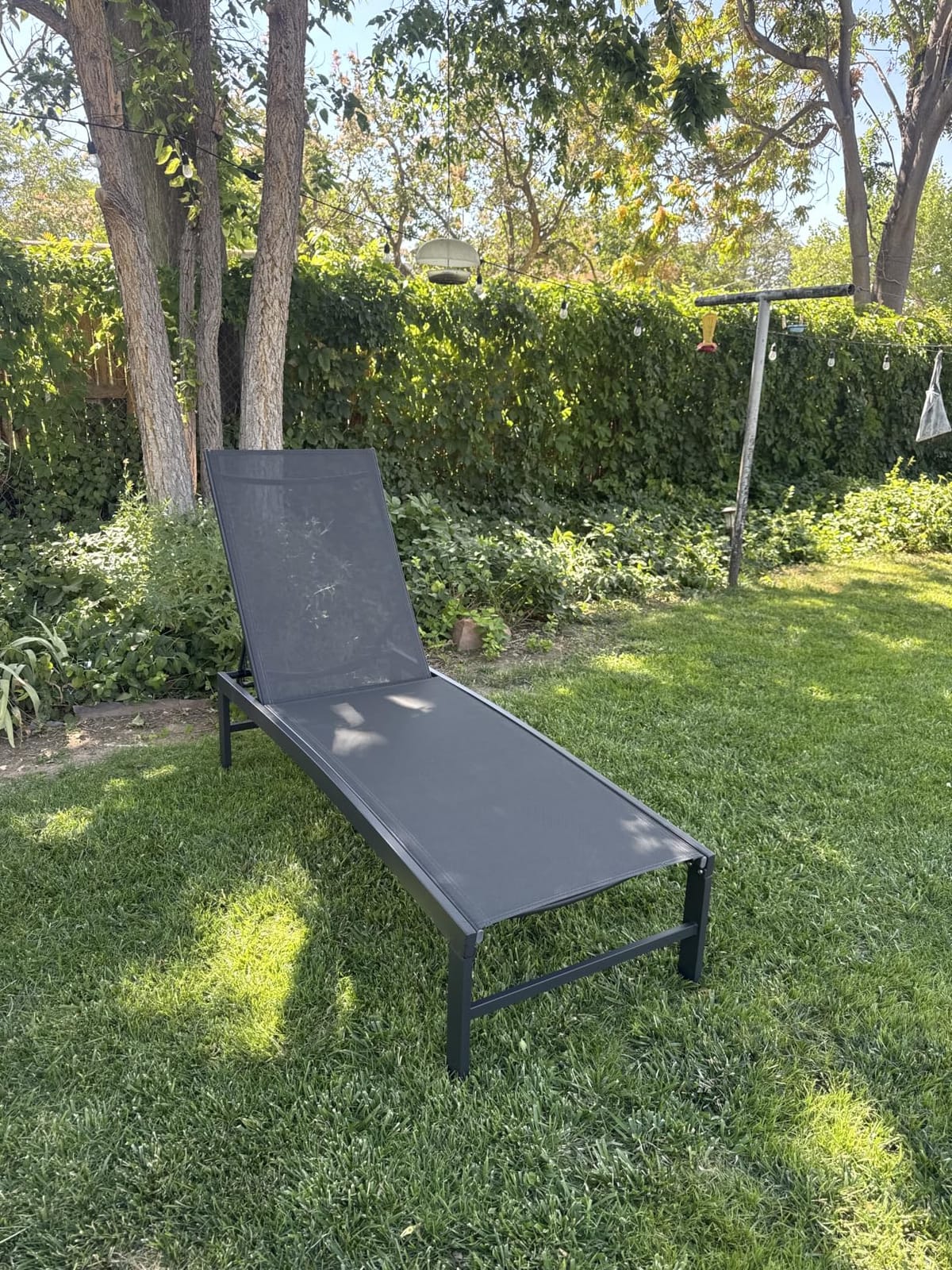 Crestlive Products Lounge Chair Outdoor Set of 2, Metal Pool Chaise Lounge Chairs, Adjustable Five-Position Tanning Recliner, All Weather for Patio, Beach, Yard, Pool (Beige) customer photo 2