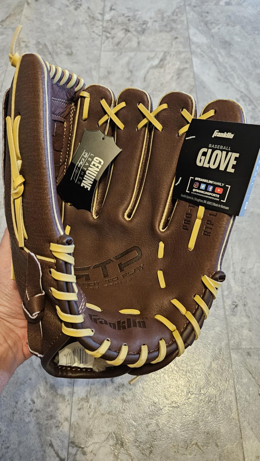 Franklin Sports RTP Pro Baseball Fielding Glove customer photo 1