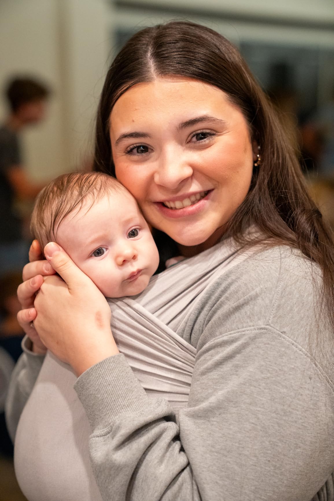 WeeSprout Baby Wraps Carrier - Perfect Child Sling for Newborn and Infant, Enhances Bonding, Soft and Breathable, Ideal for Babywearing customer photo 1