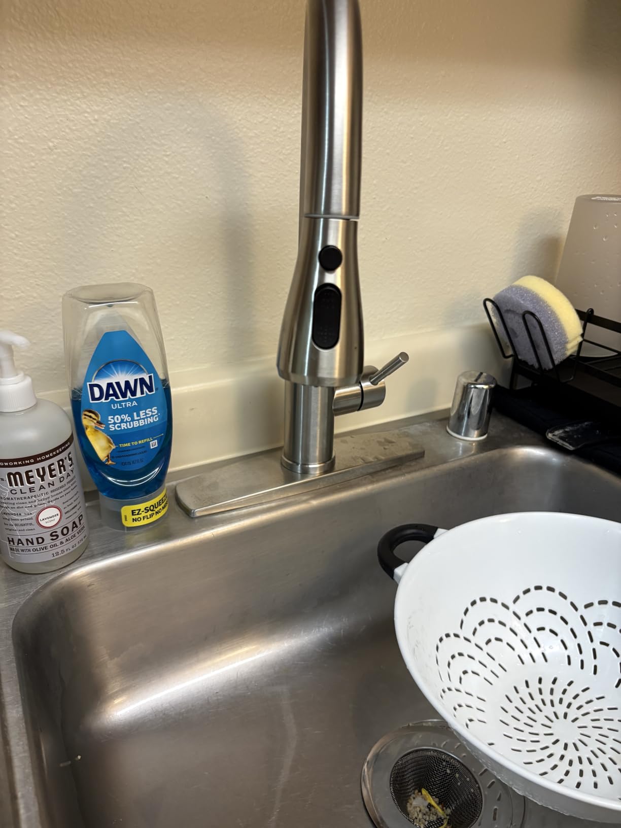 FORIOUS Kitchen Faucets Pull Down Sprayer, Stainless Steel, Brushed Nickel customer photo 2