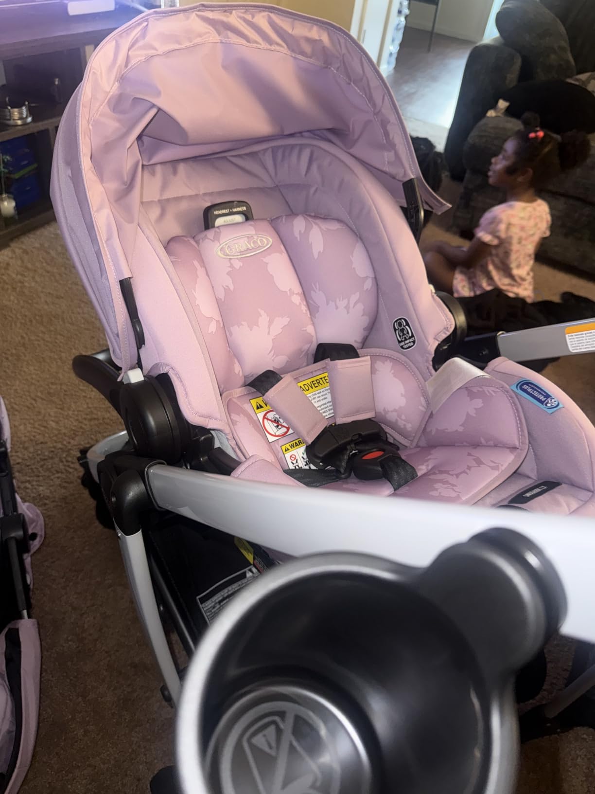 Graco Modes Pramette Stroller, 3-in-1 Baby Stroller, 3 Modes: Infant Car Seat Carrier (Car Seat Not Included), Infant Pramette, and Toddler Stroller, Reversible Seat, One-Hand Fold, Pierce customer photo 2