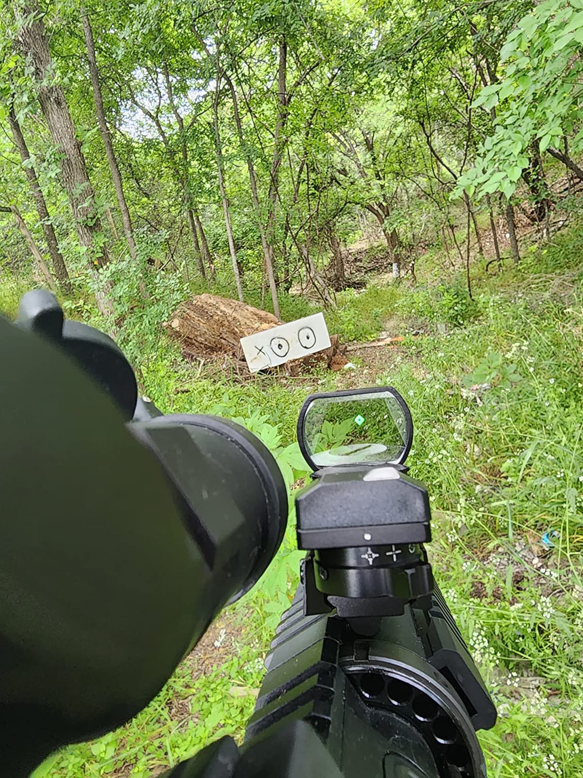 EZshoot Red Green Dot Sight Reflex Sight, 4 Adjustable Reticle Red Dot customer photo 1