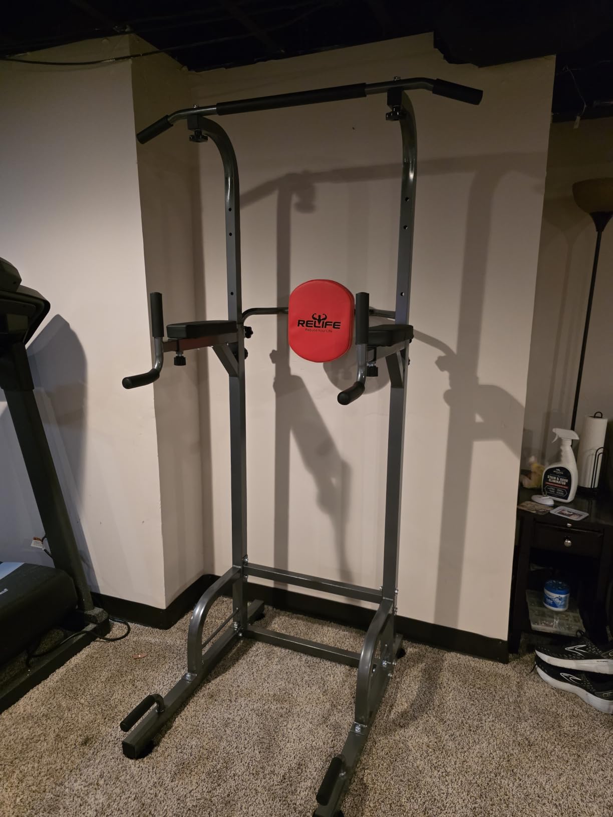RELIFE REBUILD YOUR LIFE Pull Up Bar Free Standing Power Tower for Home Gym customer photo 2