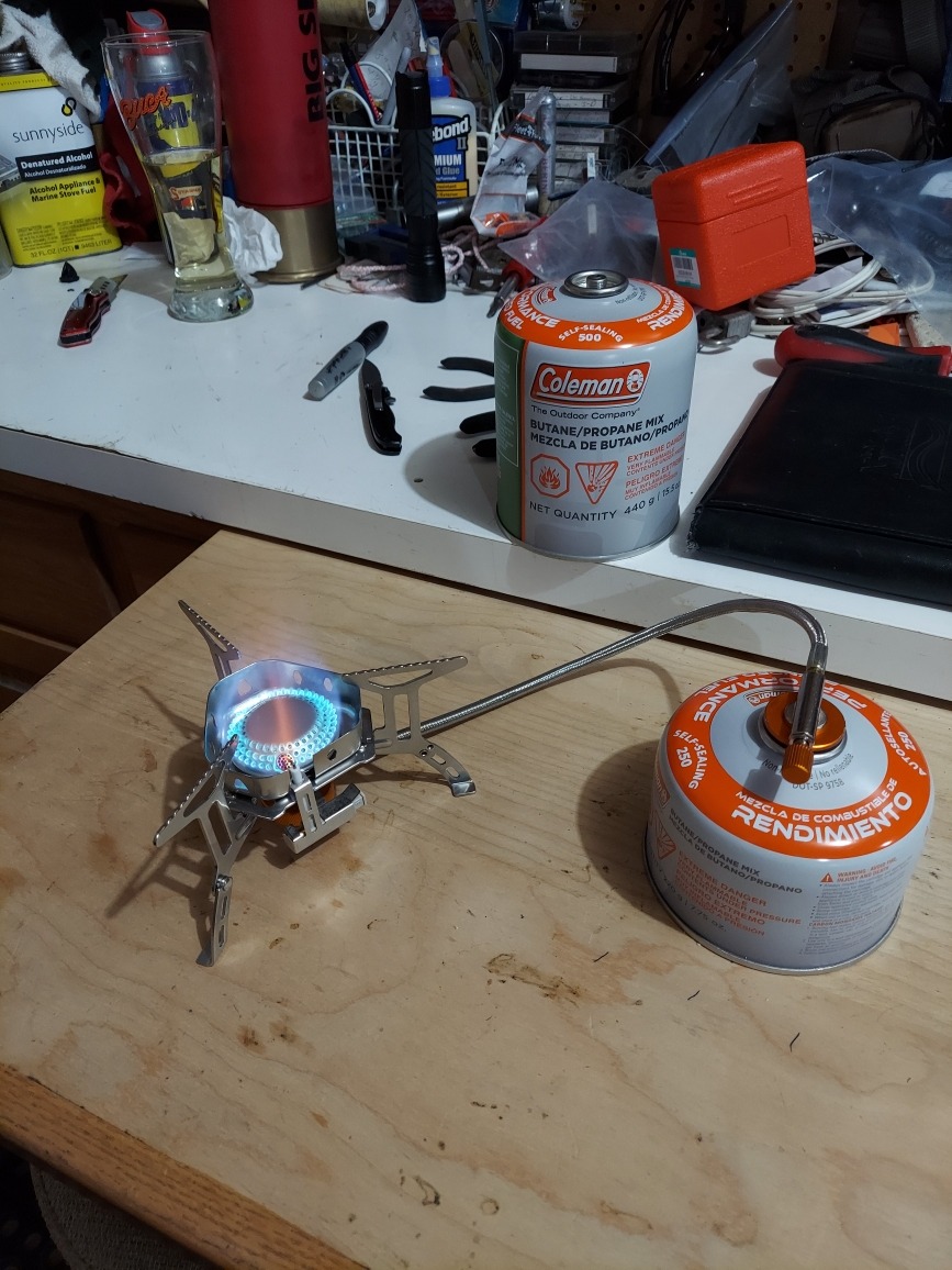 Odoland 3500W/6800W Windproof Camp Stove Camping Gas Stove with Fuel Canister Adapter, Piezo Ignition, Carry Case, Portable Collapsible Stove Burner for Outdoor Backpacking Hiking and Picnic customer photo 1