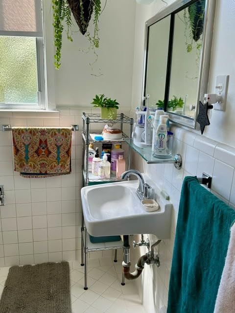 SONGMICS 5-Tier Bathroom Shelf, Storage Rack for Small Space customer photo 1
