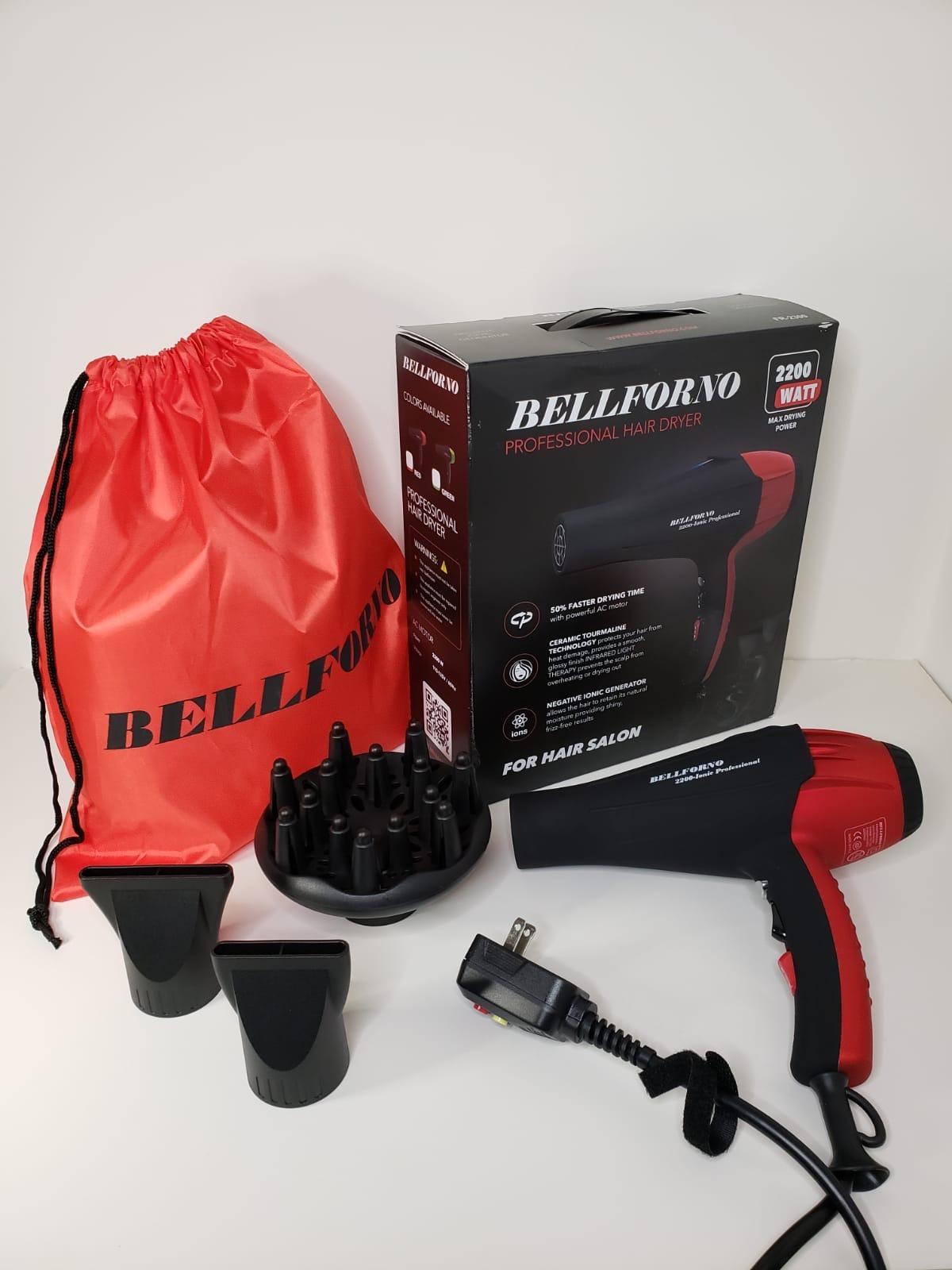 Professional Ionic Salon Hair Dryer, 2200 Watt Powerful AC Motor Ceramic Tourmaline Ion Blow Dryer, Quiet Hair Dryers with Diffuser & 2 Concentrator Nozzle Attachments Black/Red customer photo 2