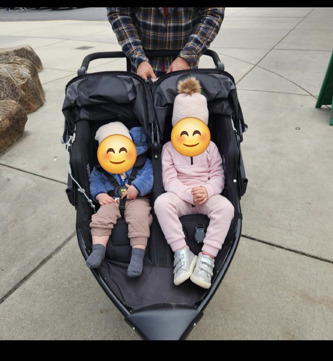 BOB Gear Revolution Flex 3.0 Duallie Jogging Stroller — Graphite Black | Versatile Double Jogger Stroller; All Terrain Stroller With Advanced Suspension & Air-Filled Tires; Car Seat Compatible customer photo 1