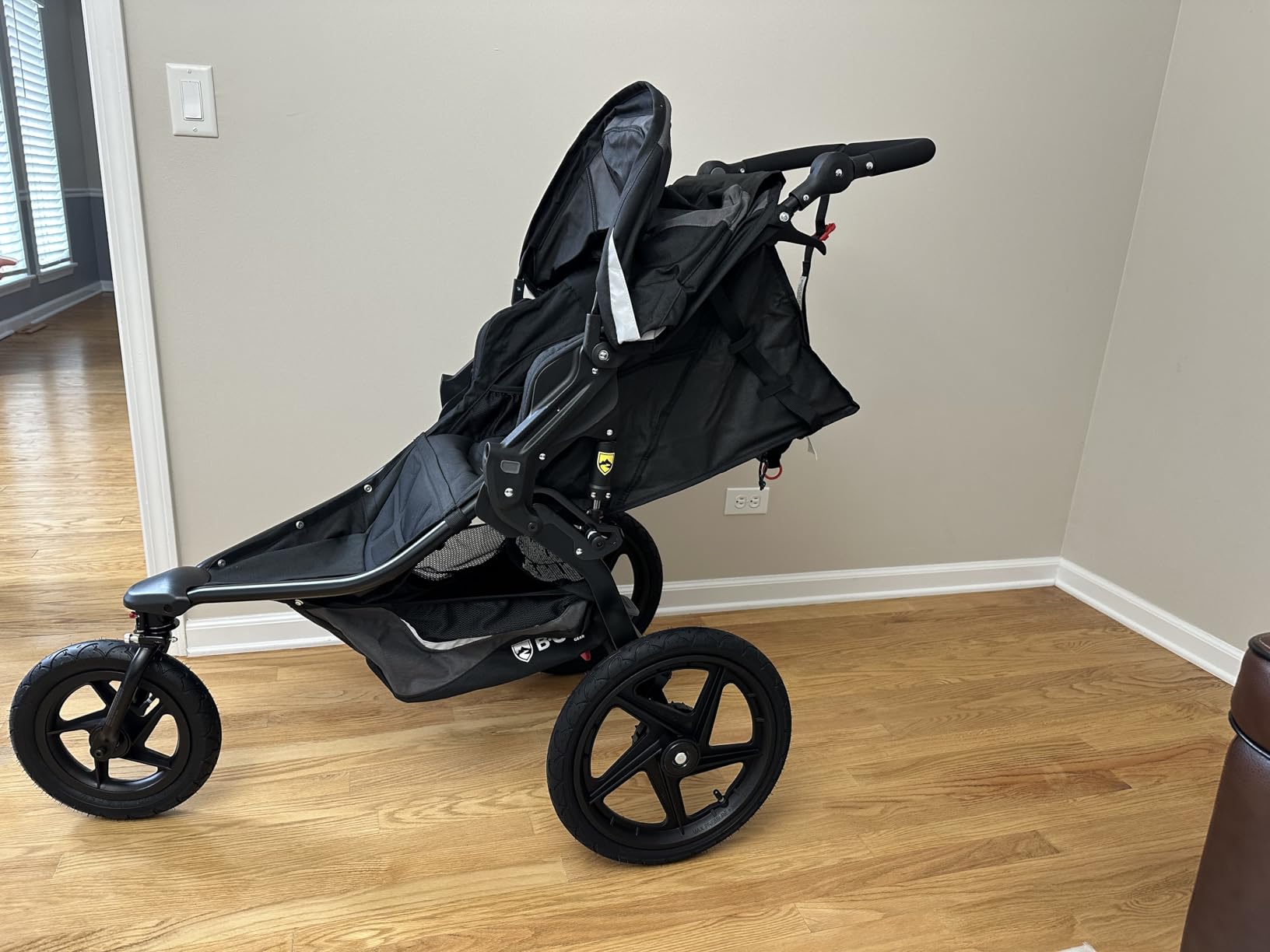 BOB Gear Revolution Flex 3.0 Duallie Jogging Stroller — Graphite Black | Versatile Double Jogger Stroller; All Terrain Stroller With Advanced Suspension & Air-Filled Tires; Car Seat Compatible customer photo 2