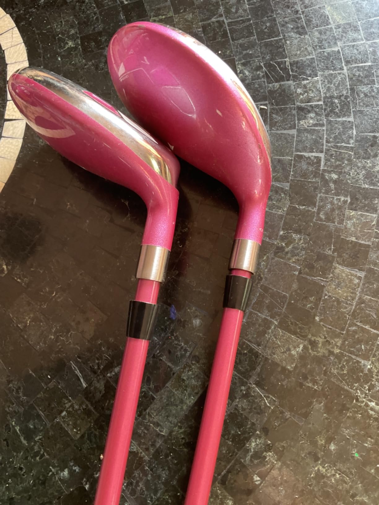 Majek Pink Senior Ladies Golf Hybrids Irons Set New Senior Women Best All True Hybrid Ultra Light Weight Forgiving Fuchsia Woman Complete Package Includes 4 5 6 7 8 9 PW SW All Lady Flex Utility Clubs customer photo 2