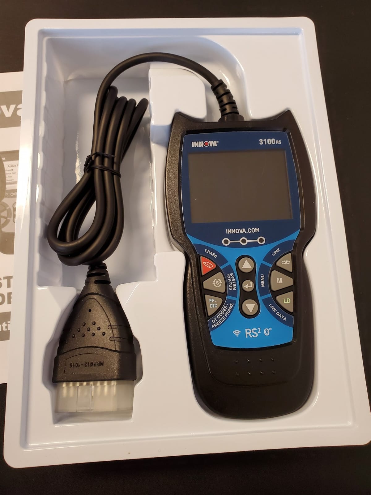 INNOVA 3100RS, OBD2 Scanner, ABS SRS Airbag Scan Tool with Airbag Light & Oil Light Reset, Stream Graph & Record Live Data, Get Suggested Repair & Parts on iPhone or Android customer photo 2