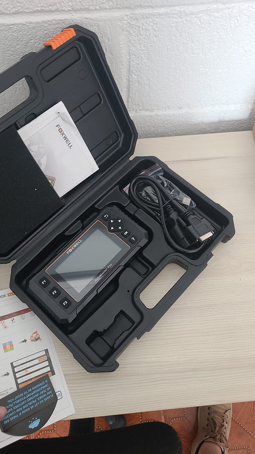 FOXWELL NT614 Elite OBD2 Scanner 4 System Code Reader Scan Engine ABS SRS Transmission, 5 Resets Oil/EPB/ABS Bleeding/SAS/Throttle Live Data, Auto VIN, WiFi Updates Car Diagnostic Tool for DIY & Pros customer photo 1