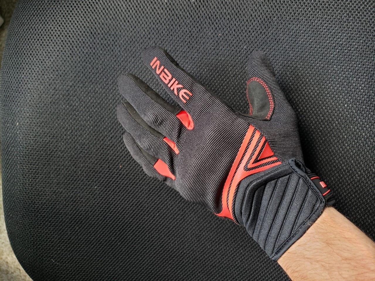 INBIKE Motorcycle Gloves Breathable Mesh Touchscreen Hard Knuckles customer photo 2