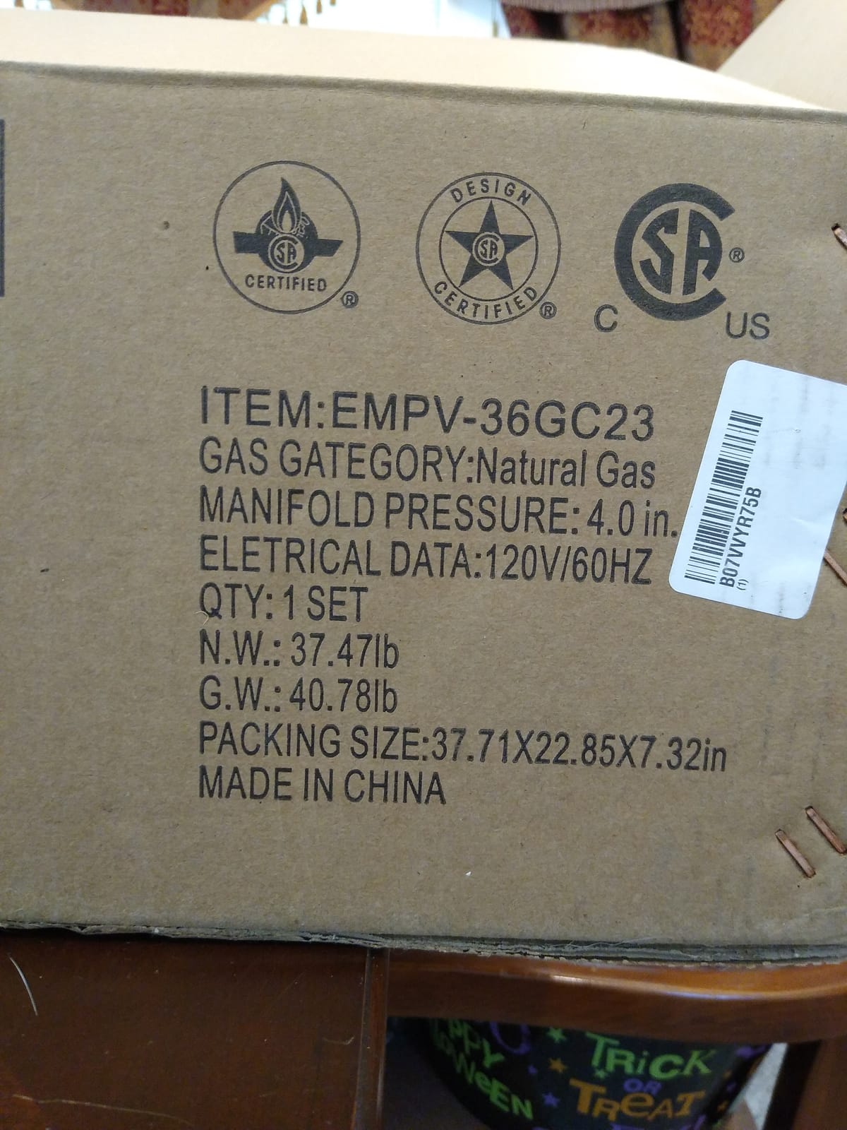 Empava 30-Inch Gas Cooktop, 5 Italian SABAF Burners, Stainless Steel customer photo 1