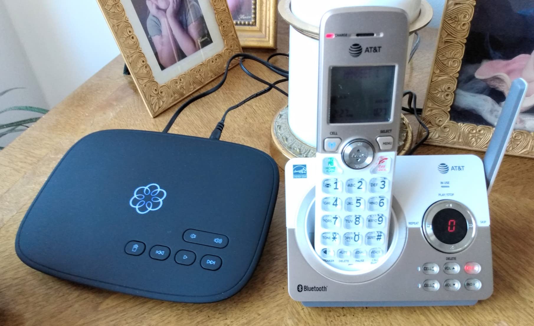 AT&T DL72219 DECT 6.0 2-Handset Cordless Phone for Home with Connect to Cell, Call Blocking, 1.8