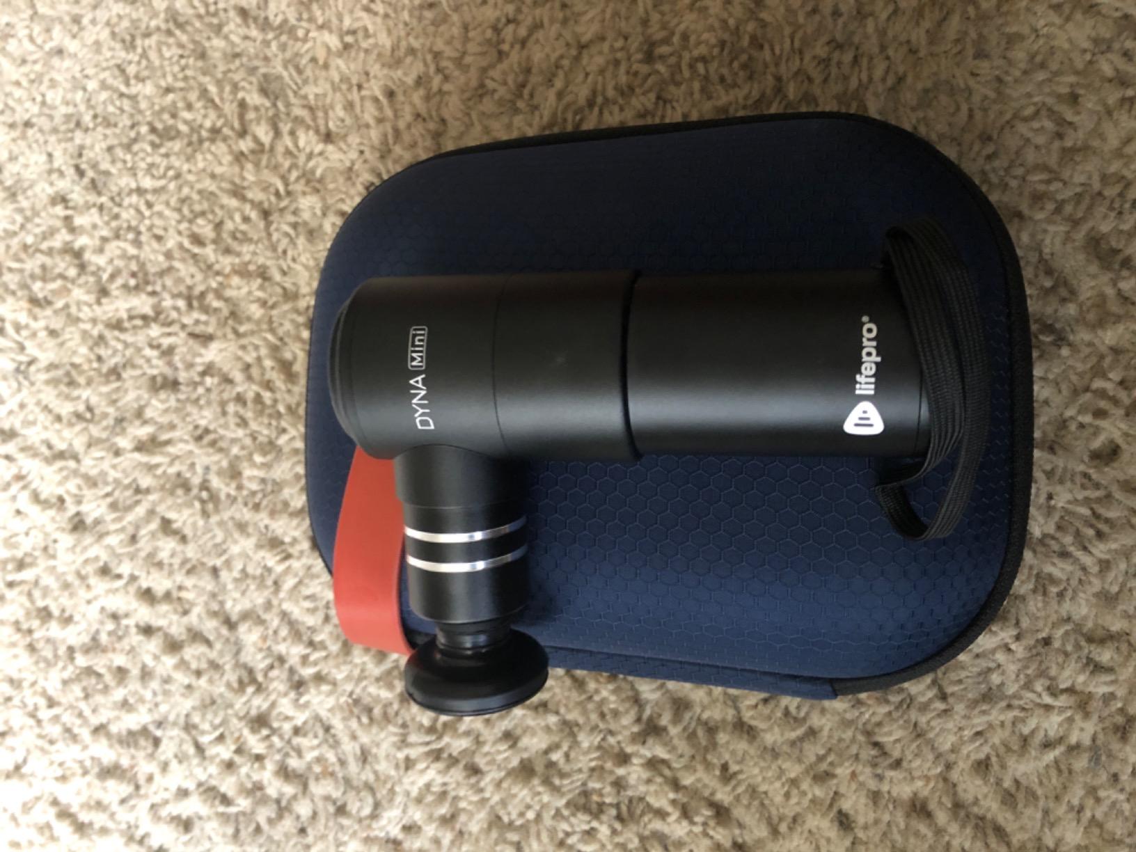 Lifepro Dyna Mini Percussion Travel Massage Gun with 4 Speeds, USB-C & Case customer photo 1