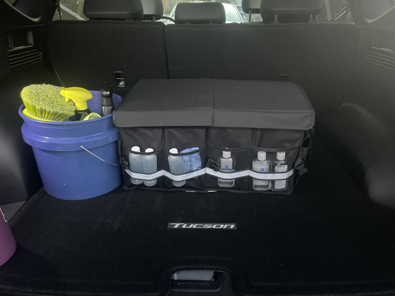 K KNODEL Trunk Organizer with Lid for Car, SUV, and Truck (Medium, Black) customer photo 1
