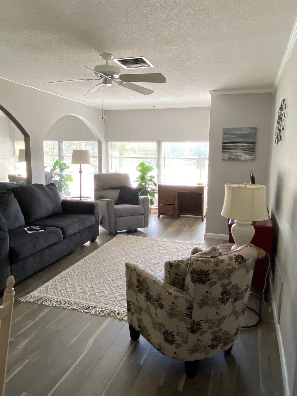 Signature Design by Ashley Manual Rocker Recliner Chair, Slate Gray customer photo 1