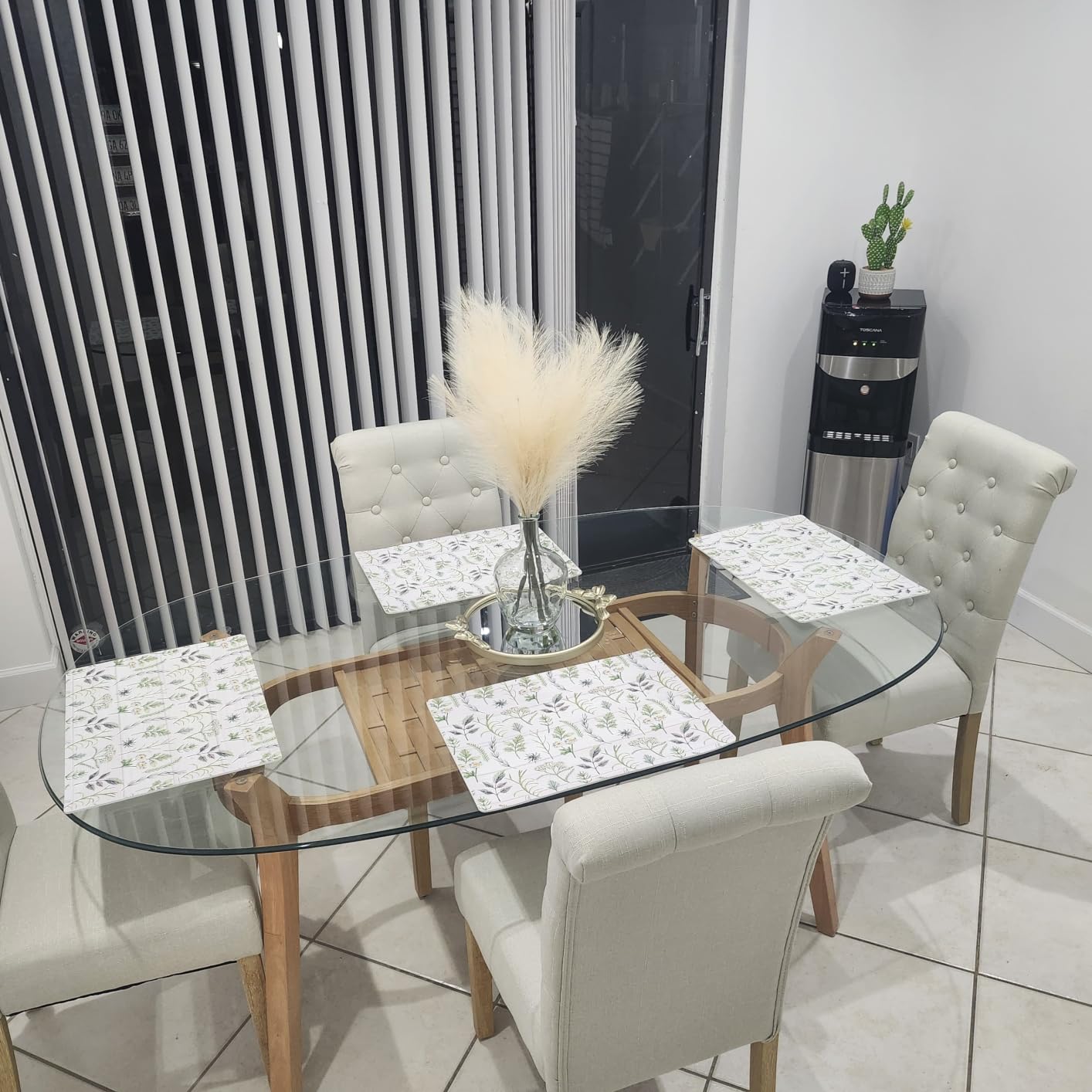 Yaheetech Dining Chairs Set of 2 Modern Upholstered Parson Chairs Dark Gray customer photo 2