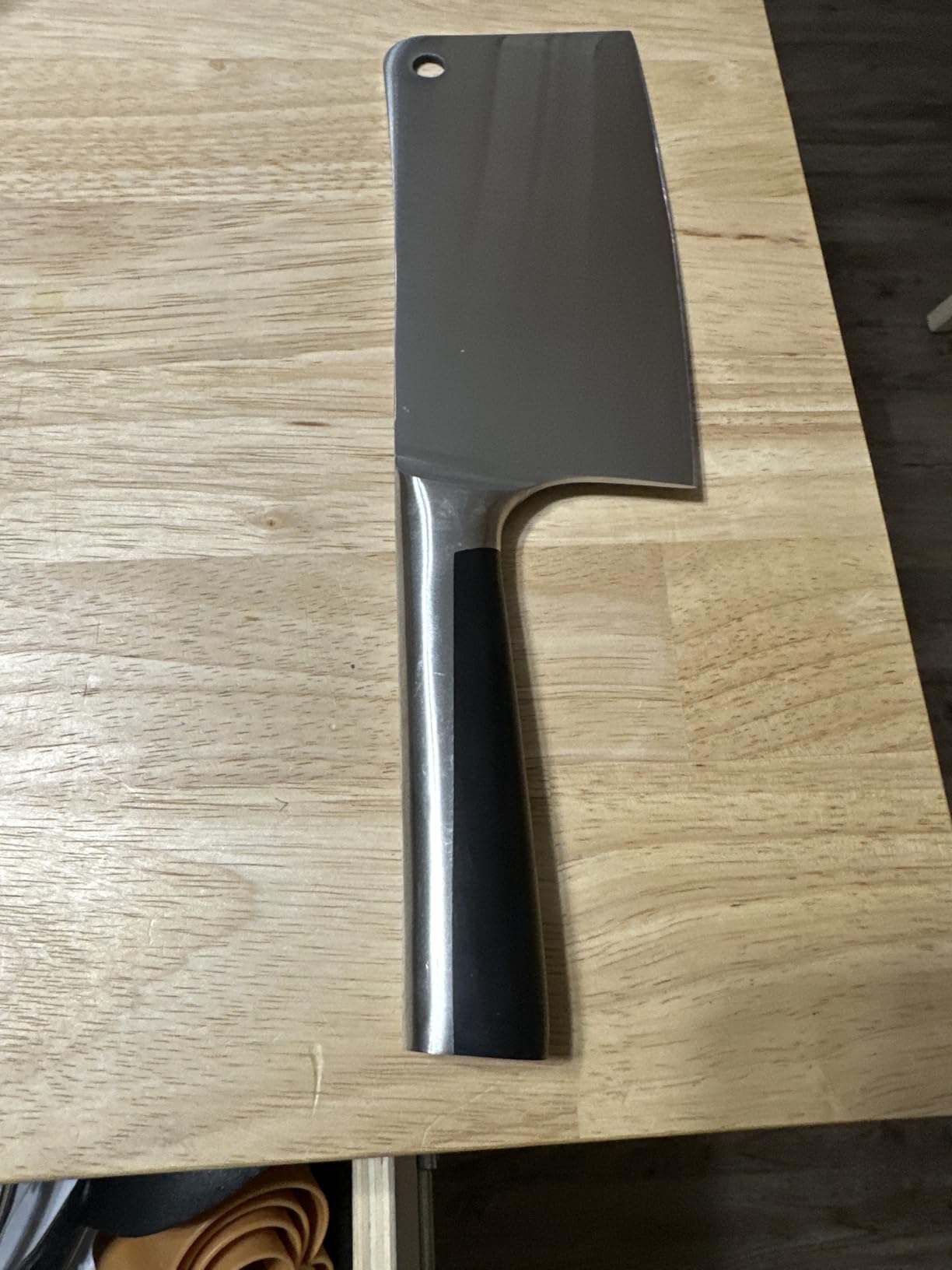 Mueller 7-Inch Meat Cleaver Butcher Knife, German High Carbon Steel customer photo 2