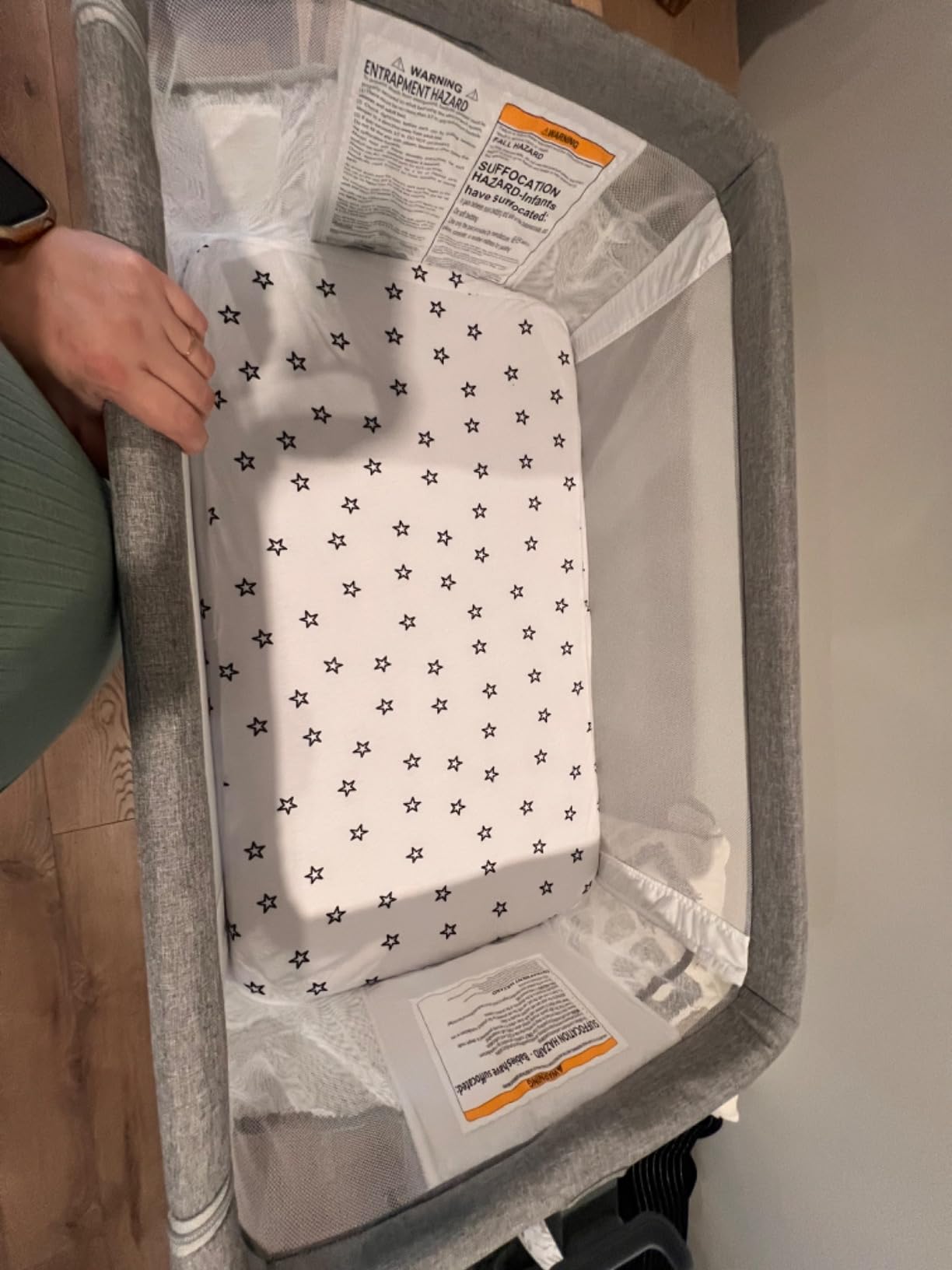 Milliard Baby Bedside Bassinet Sleeper, Bassinet for Newborn with Plush Mattress, Mesh Breathable, Adjustable Side Sleeper Portable Crib for Infant customer photo 1