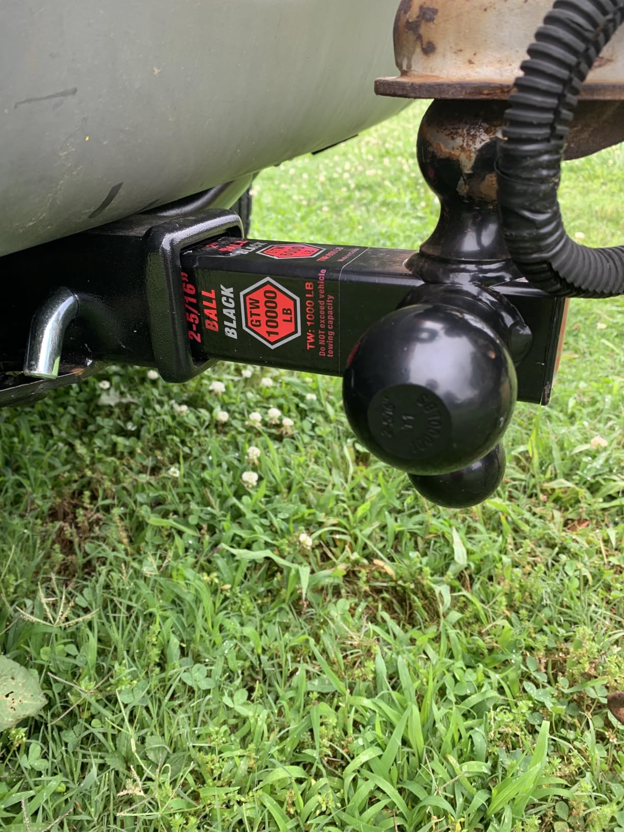 TOPTOW Trailer Hitch Tri-Ball Hitch Ball Mount with 1-7/8