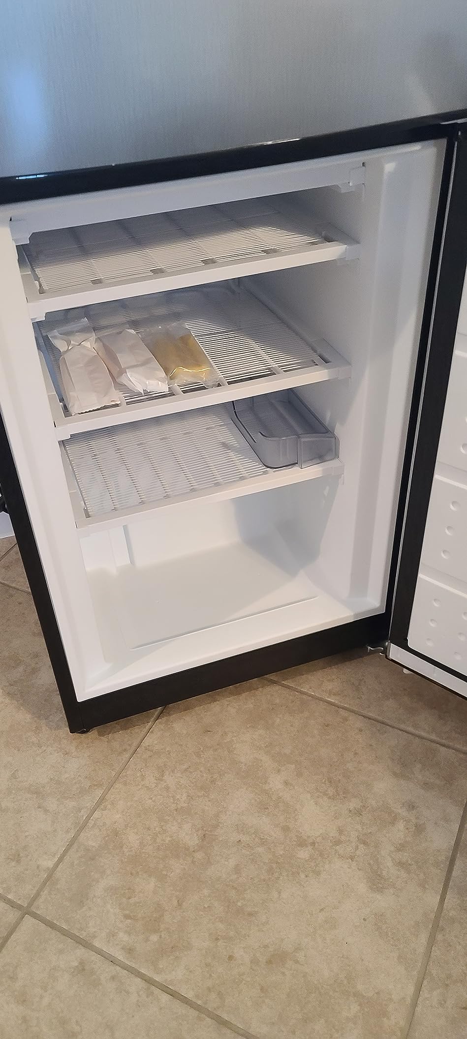 Galanz GLR12TS5F Refrigerator, Dual Door Fridge, Adjustable Electrical Thermostat Control with Top Mount Freezer Compartment, 12.0 Cu.Ft, Stainless Steel, 12 customer photo 2